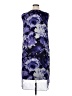 Connected Apparel 100% Polyester Print Purple Casual Dress Size 16 - photo 2