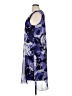 Connected Apparel 100% Polyester Print Purple Casual Dress Size 16 - photo 5
