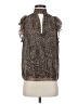 1.State Brown Sleeveless Blouse Size S - photo 1