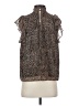 1.State Brown Sleeveless Blouse Size S - photo 2