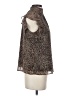 1.State Brown Sleeveless Blouse Size S - photo 4