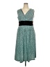Perceptions Polka Dots Teal Cocktail Dress Size 18 - photo 1