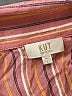 Kut from the Kloth Stripes Pink Short Sleeve Blouse Size L - photo 7