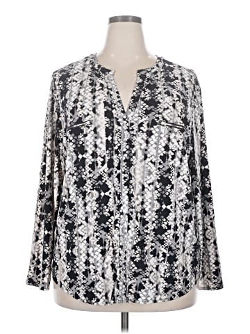 Carmen Carmen Marc Valvo Long Sleeve Blouse (view 1)