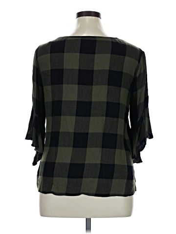 a.n.a. A New Approach 3/4 Sleeve Blouse (view 2)