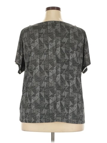 NY Collection Short Sleeve Blouse (view 2)