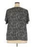 NY Collection Gray Short Sleeve Blouse Size 2X - photo 2