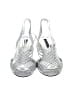 Caparros 100% Leather Metallic Silver Sandals Size 8 - photo 2