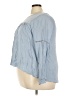 Earl Jean 100% Rayon Blue 3/4 Sleeve Blouse Size 2X - photo 5