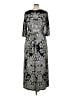 Marc Bouwer Unlimited Paisley Silver Gray Cocktail Dress Size 1X - photo 2