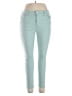 Seven7 Color Block Green Jeans Size 14 - photo 1
