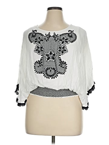 Democracy 3/4 Sleeve Blouse (view 1)