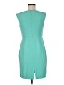 Studio One Color Block Teal Cocktail Dress Size 6 - photo 2