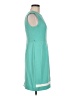 Studio One Color Block Teal Cocktail Dress Size 6 - photo 4