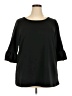 Jessica London Black 3/4 Sleeve Top Size 18 - photo 1