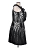 Samuel Dong Graphic Black Cocktail Dress Size L - photo 4