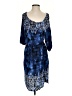 Cato 100% Rayon Tie-dye Blue Casual Dress Size S - photo 1