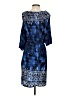 Cato 100% Rayon Tie-dye Blue Casual Dress Size S - photo 2