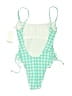 Vitamin A Checkered-gingham Green One Piece Swimsuit Size XS - photo 2