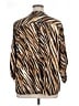 NY Collection Animal Print Brown 3/4 Sleeve Blouse Size 2X - photo 2