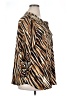 NY Collection Animal Print Brown 3/4 Sleeve Blouse Size 2X - photo 4