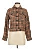 Shein 100% Polyester Plaid Brown Coat Size M (estimated) - photo 1