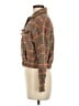 Shein 100% Polyester Plaid Brown Coat Size M (estimated) - photo 5