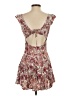 Forever 21 Floral Burgundy Cocktail Dress Size S - photo 2