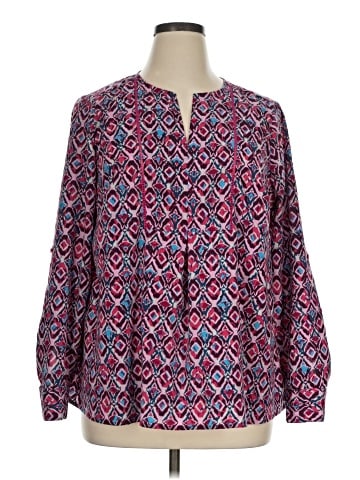Lane Bryant Outlet Long Sleeve Blouse (view 1)