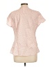 Boden Hearts Pink Short Sleeve Blouse Size 12 - photo 2