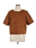 BCBGeneration 100% Polyester Brown Short Sleeve Top Size L - photo 1