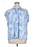 Gap Paisley Blue Short Sleeve Blouse Size XL - photo 1