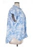 Gap Paisley Blue Short Sleeve Blouse Size XL - photo 4