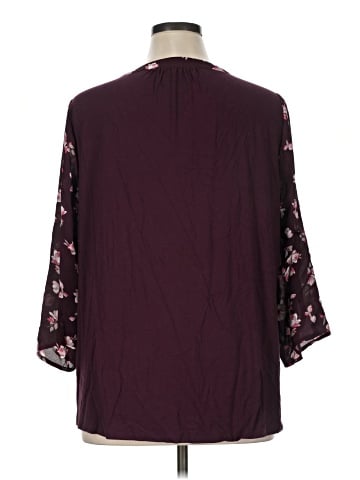 41Hawthorn 3/4 Sleeve Blouse (view 2)