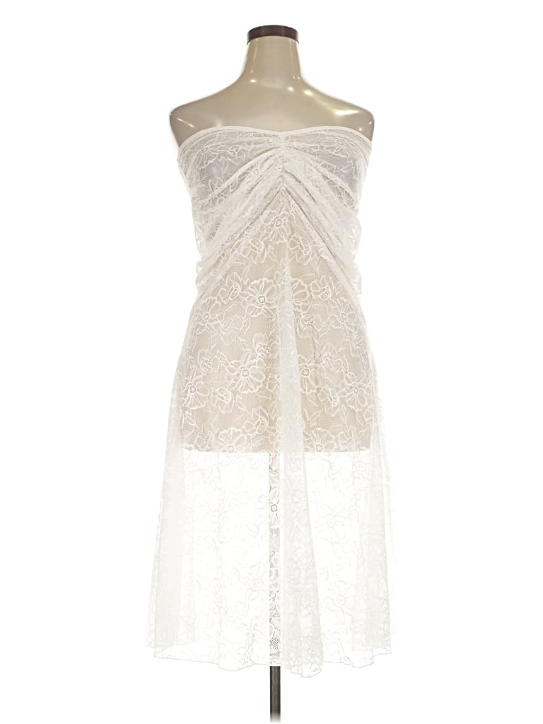 Pre-owned Popilush Cocktail Dress In Ivory