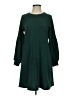 Assorted Brands Solid Green Casual Dress Size S - photo 1