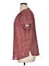 Monday Fun 100% Polyester Polka Dots Burgundy Short Sleeve Blouse Size 1X - photo 5
