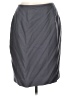 Taylor Solid Gray Silk Skirt Size 14 - photo 1