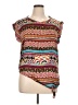 Hale Bob Brown Short Sleeve Blouse Size XL - photo 1