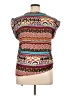 Hale Bob Brown Short Sleeve Blouse Size XL - photo 2