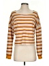 Alya Stripes Orange Pullover Sweater Size S - photo 1