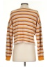 Alya Stripes Orange Pullover Sweater Size S - photo 2