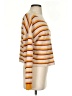 Alya Stripes Orange Pullover Sweater Size S - photo 4