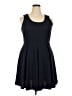 White Mark Solid Black Casual Dress Size 3XL - photo 1