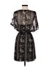 Eyeshadow 100% Polyester Paisley Black Casual Dress Size S - photo 2