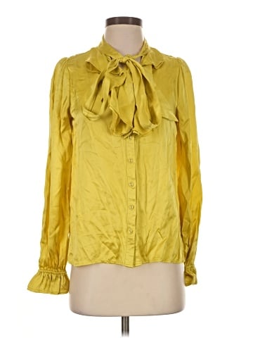 SECRET MISSION Long Sleeve Silk Top (view 1)