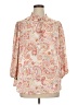 Carolina Belle 100% Polyester Paisley Ivory 3/4 Sleeve Blouse Size 1X - photo 1