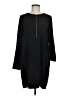 Apt. 9 Solid Black Casual Dress Size M - photo 1