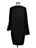 Apt. 9 Solid Black Casual Dress Size M - photo 2