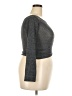 Lydia Metallic Gray Pullover Sweater Size S (estimated) - photo 4